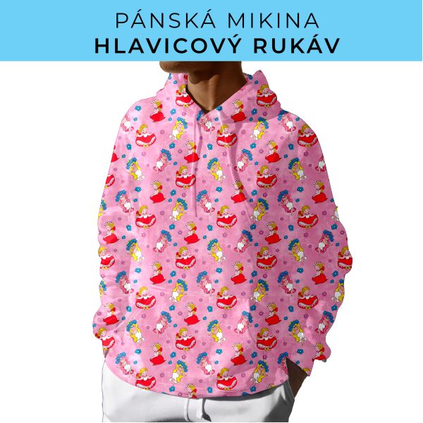PÁNSKÝ střih - mikina s kapucí