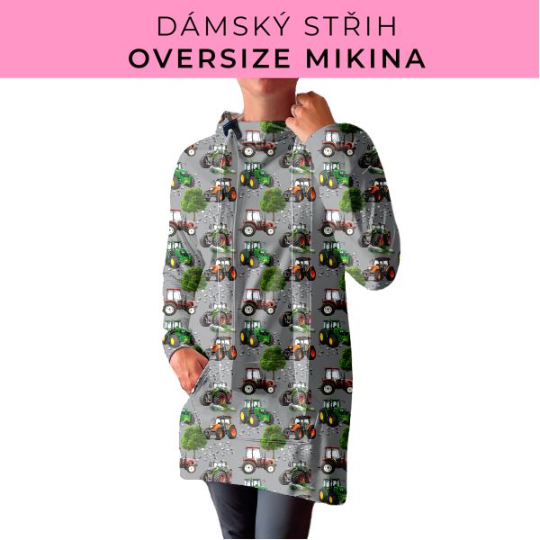 DÁMSKÝ střih - Oversize mikina