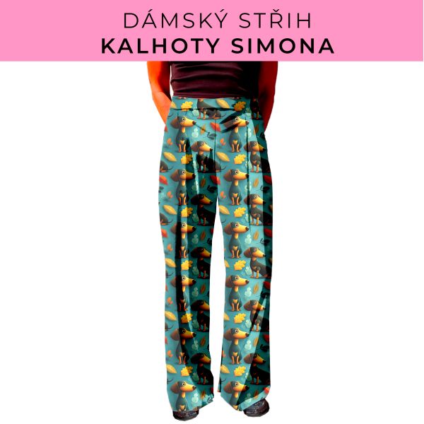 Dámský střih - kalhoty Simona