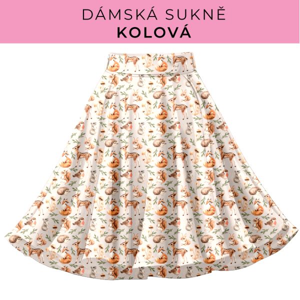 DÁMSKÝ střih - Kolová sukně