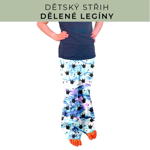 Dětský střih - Dělené legíny
