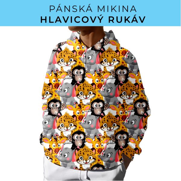 PÁNSKÝ střih - mikina s kapucí