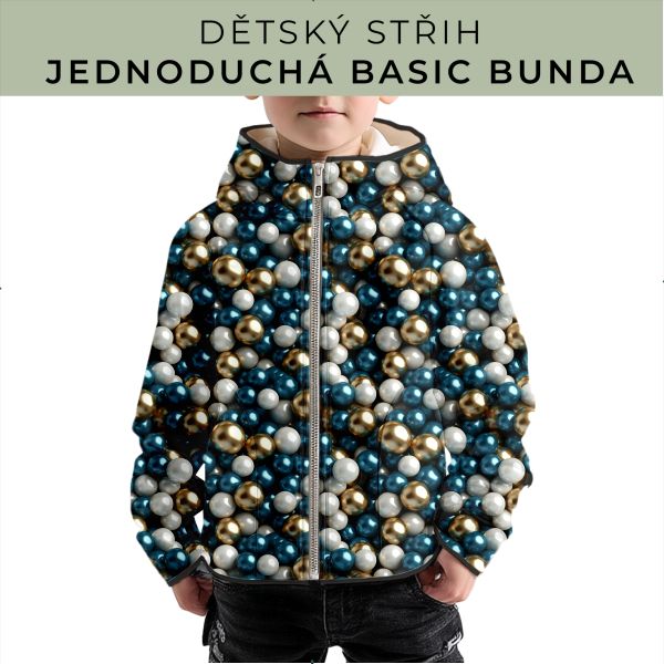 Dětský střih - jednoduchá dětská BASIC  bunda