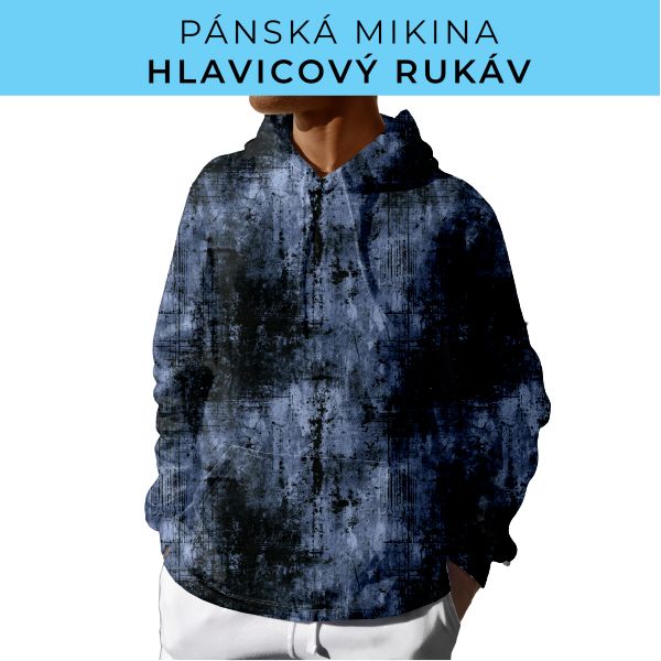 PÁNSKÝ střih - mikina s kapucí