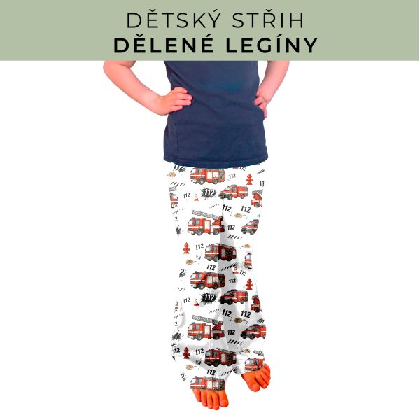 Dětský střih - Dělené legíny