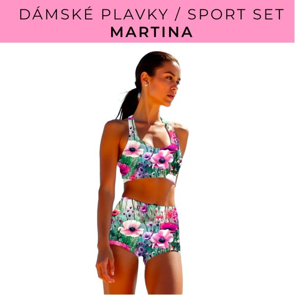 Dámský střih - plavky / sportovní set Martina