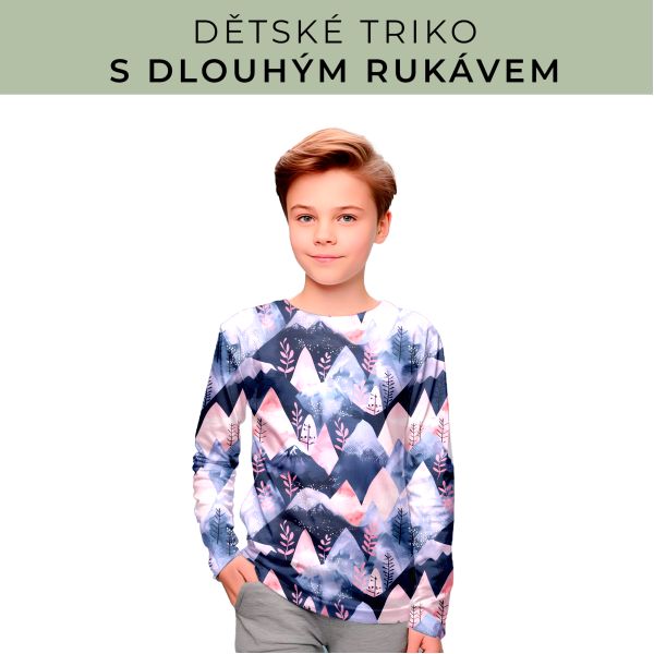 DĚTSKÝ střih - triko dlouhý rukáv