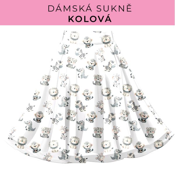 DÁMSKÝ střih - Kolová sukně