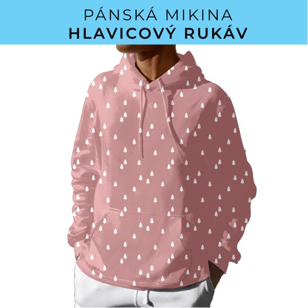 PÁNSKÝ střih - mikina s kapucí