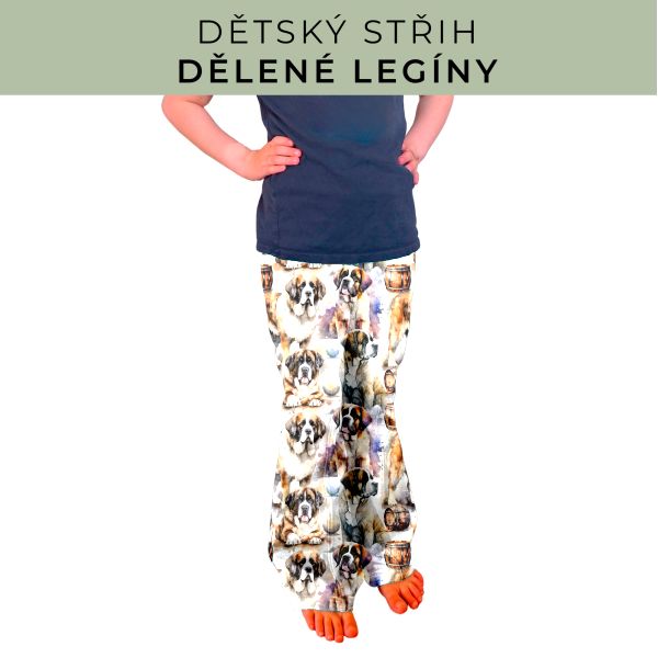 Dětský střih - Dělené legíny