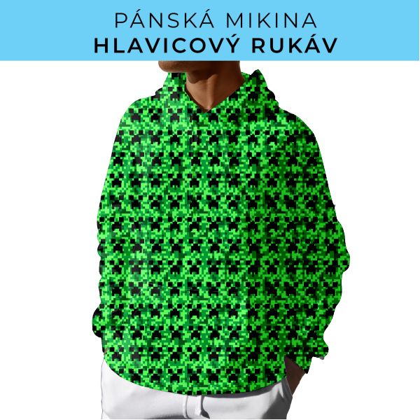 PÁNSKÝ střih - mikina s kapucí