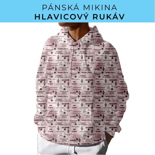 PÁNSKÝ střih - mikina s kapucí