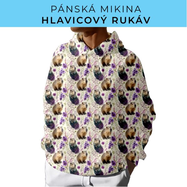 PÁNSKÝ střih - mikina s kapucí