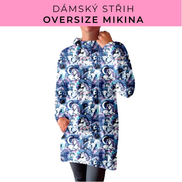 DÁMSKÝ střih - Oversize mikina