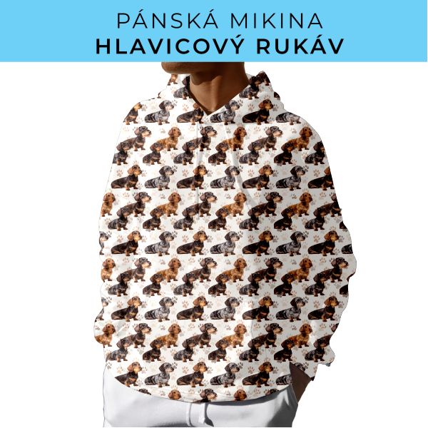 PÁNSKÝ střih - mikina s kapucí