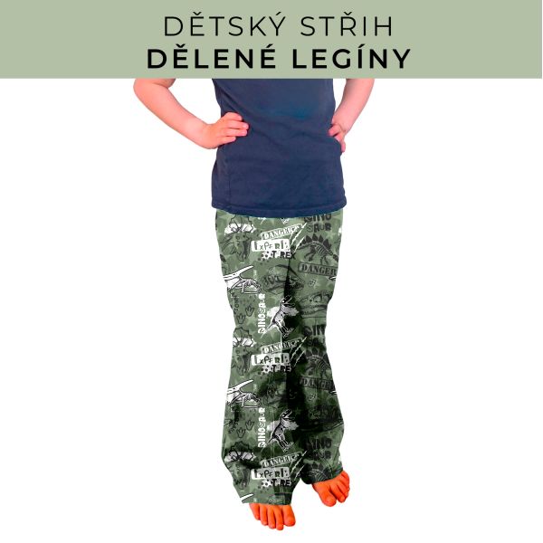Dětský střih - Dělené legíny