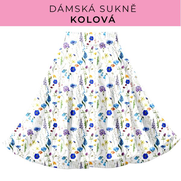 DÁMSKÝ střih - Kolová sukně