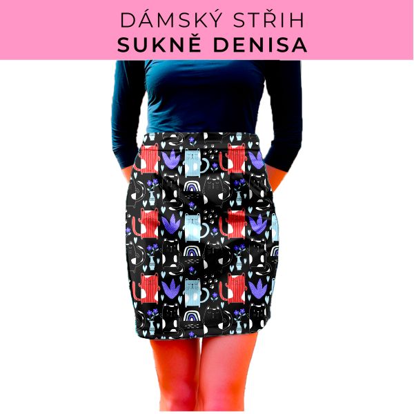 Dámský střih - Dámská sukně Denisa