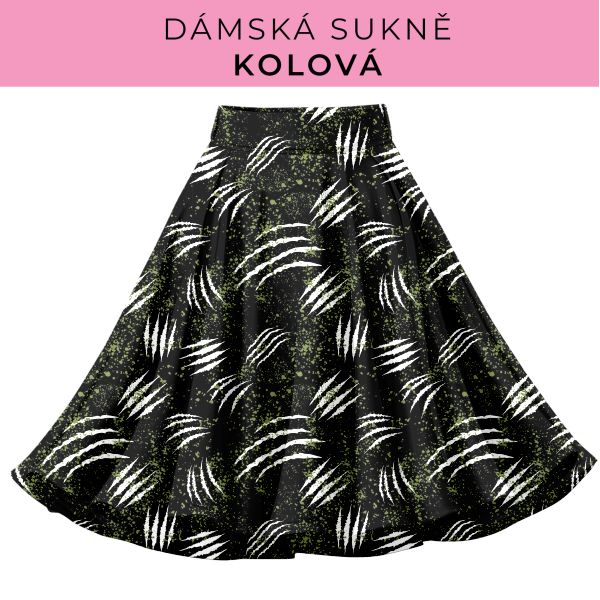 DÁMSKÝ střih - Kolová sukně