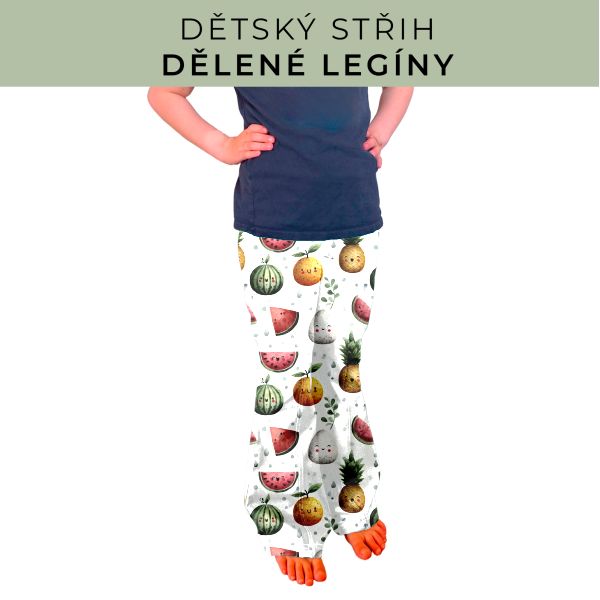 Dětský střih - Dělené legíny