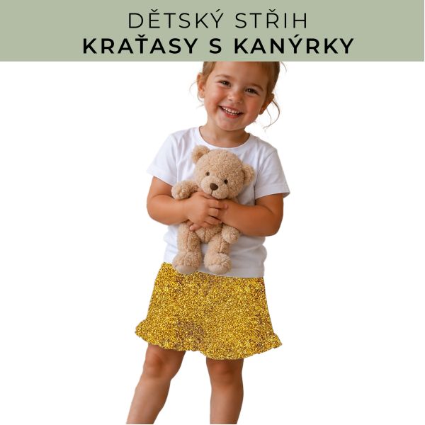 Dětský střih - Kraťásky s kanýrkem