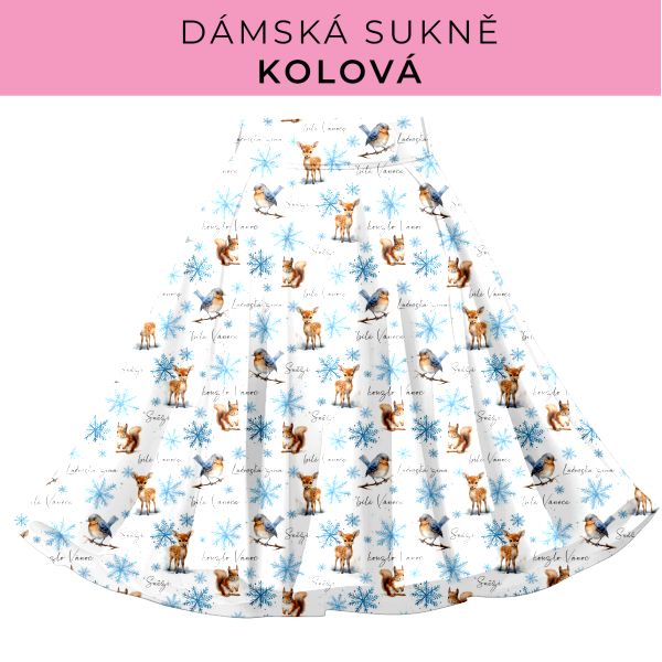 DÁMSKÝ střih - Kolová sukně