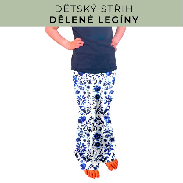 Dětský střih - Dělené legíny