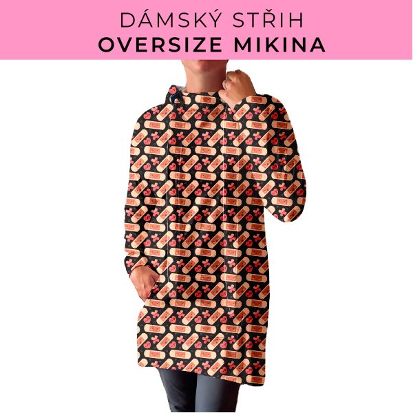 DÁMSKÝ střih - Oversize mikina