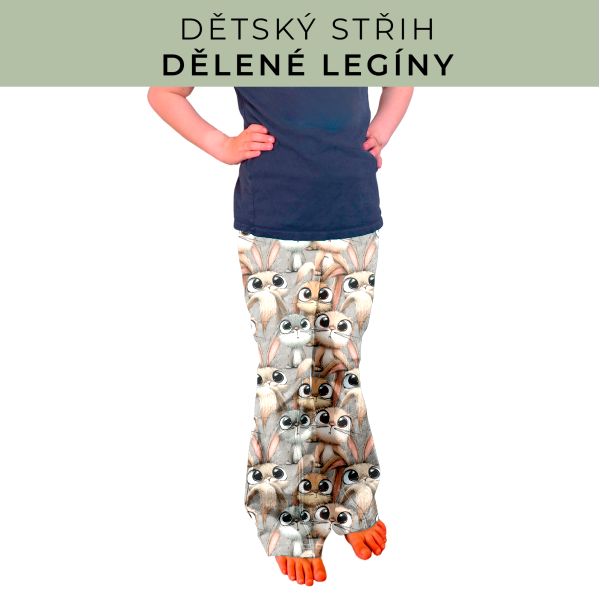 Dětský střih - Dělené legíny