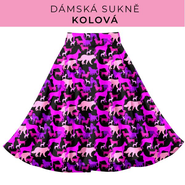 DÁMSKÝ střih - Kolová sukně