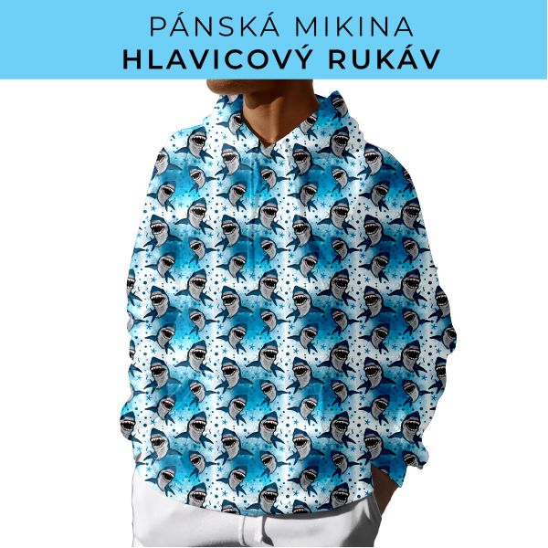 PÁNSKÝ střih - mikina s kapucí
