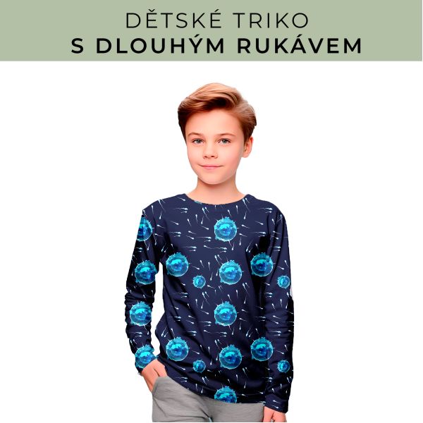 DĚTSKÝ střih - triko dlouhý rukáv