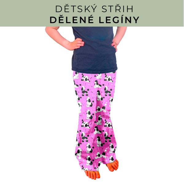 Dětský střih - Dělené legíny