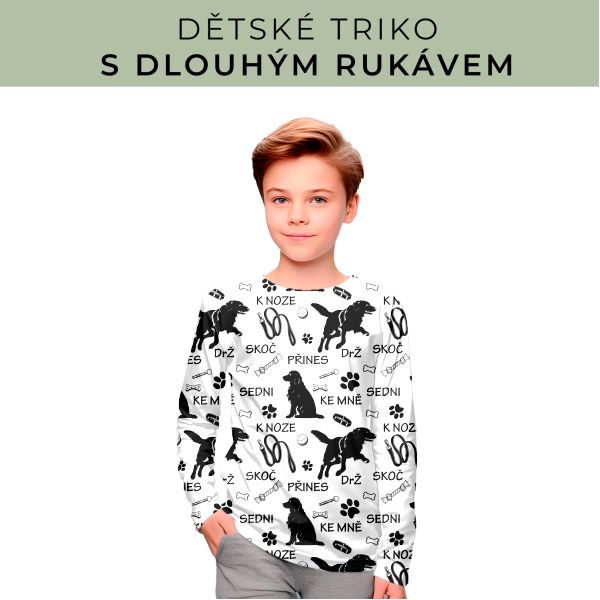 DĚTSKÝ střih - triko dlouhý rukáv