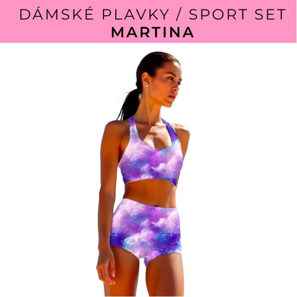 Dámský střih - plavky / sportovní set Martina