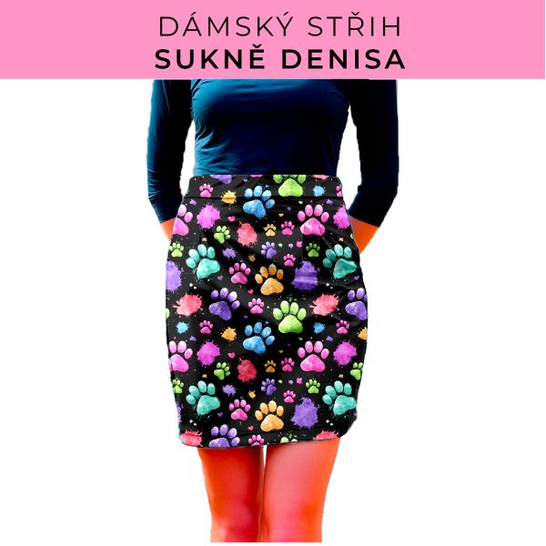 Dámský střih - Dámská sukně Denisa