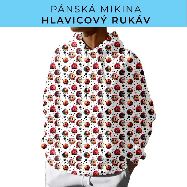 PÁNSKÝ střih - mikina s kapucí