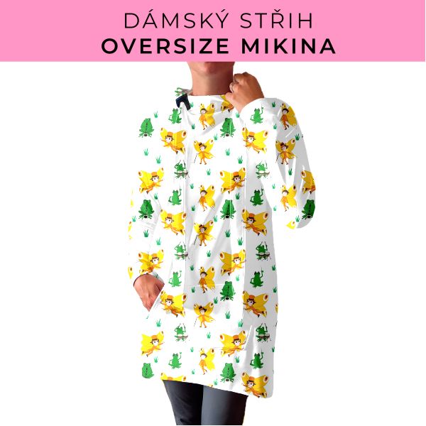 DÁMSKÝ střih - Oversize mikina