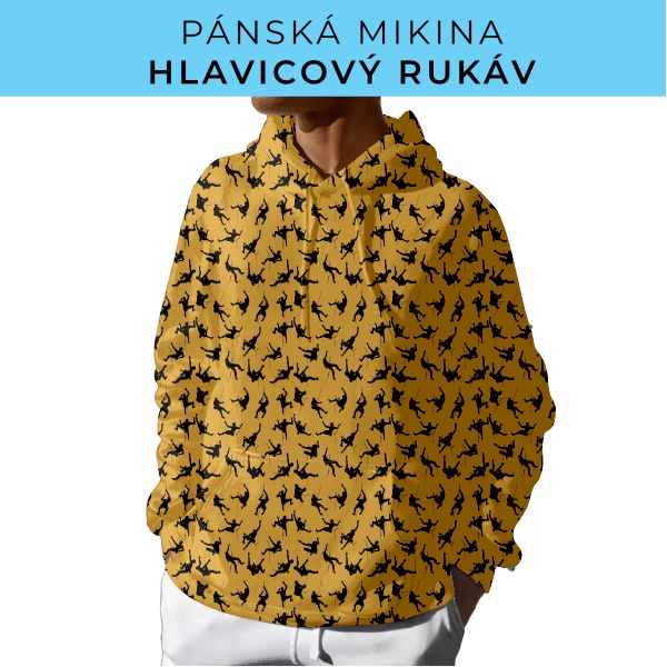 PÁNSKÝ střih - mikina s kapucí
