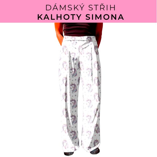 Dámský střih - kalhoty Simona