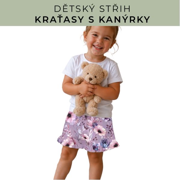 Dětský střih - Kraťásky s kanýrkem