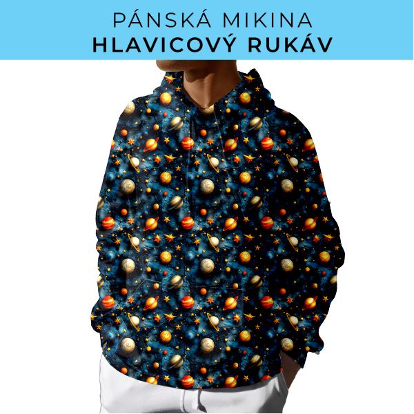 PÁNSKÝ střih - mikina s kapucí