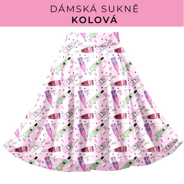DÁMSKÝ střih - Kolová sukně