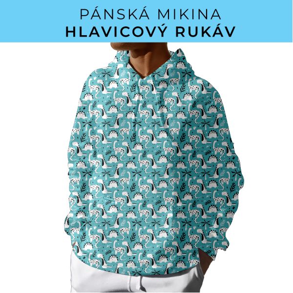 PÁNSKÝ střih - mikina s kapucí