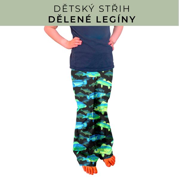 Dětský střih - Dělené legíny
