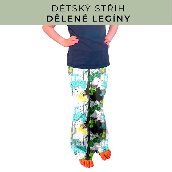Dětský střih - Dělené legíny