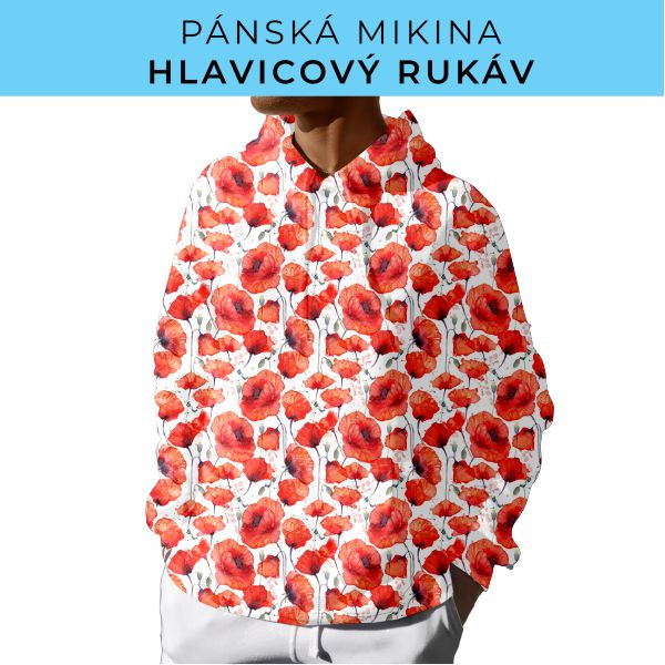 PÁNSKÝ střih - mikina s kapucí