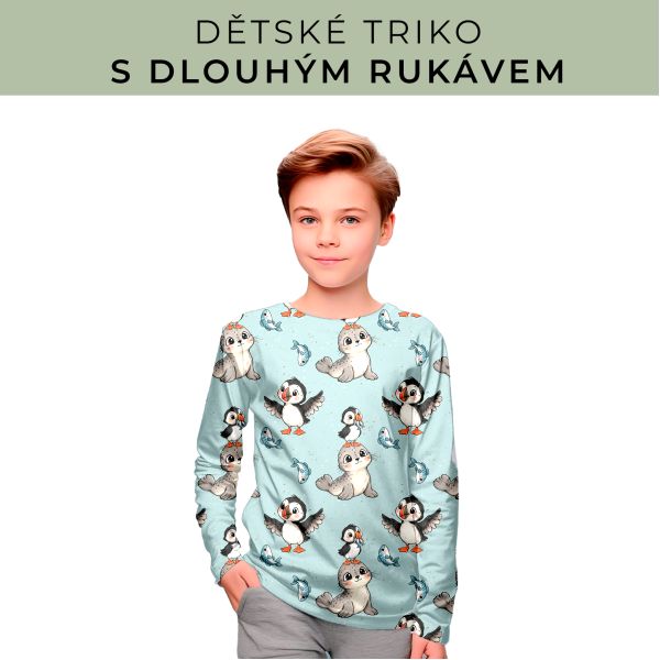 DĚTSKÝ střih - triko dlouhý rukáv