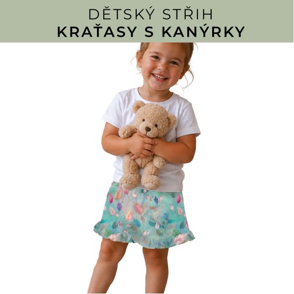 Dětský střih - Kraťásky s kanýrkem