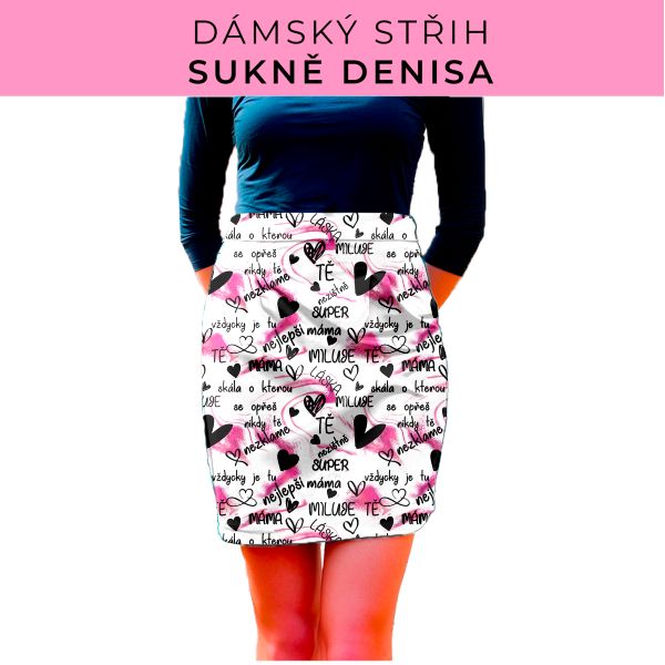 Dámský střih - Dámská sukně Denisa